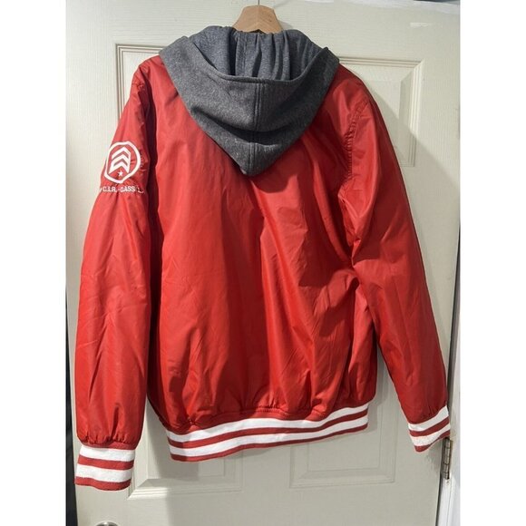Vintage 90's Analog Men Varsity Jacket - Snowboard Jacket Red  Size Medium - Picture 2 of 13